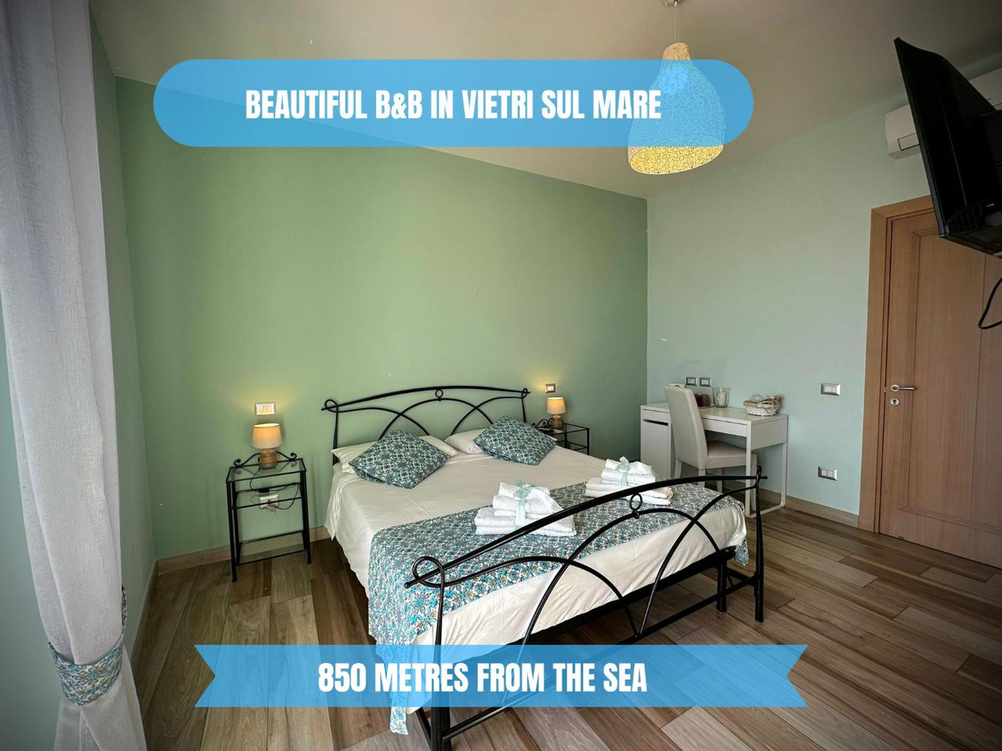 Bed and Breakfast ---5 Minutes From The Sea ---Panorama And A-C В'єтрі Екстер'єр фото